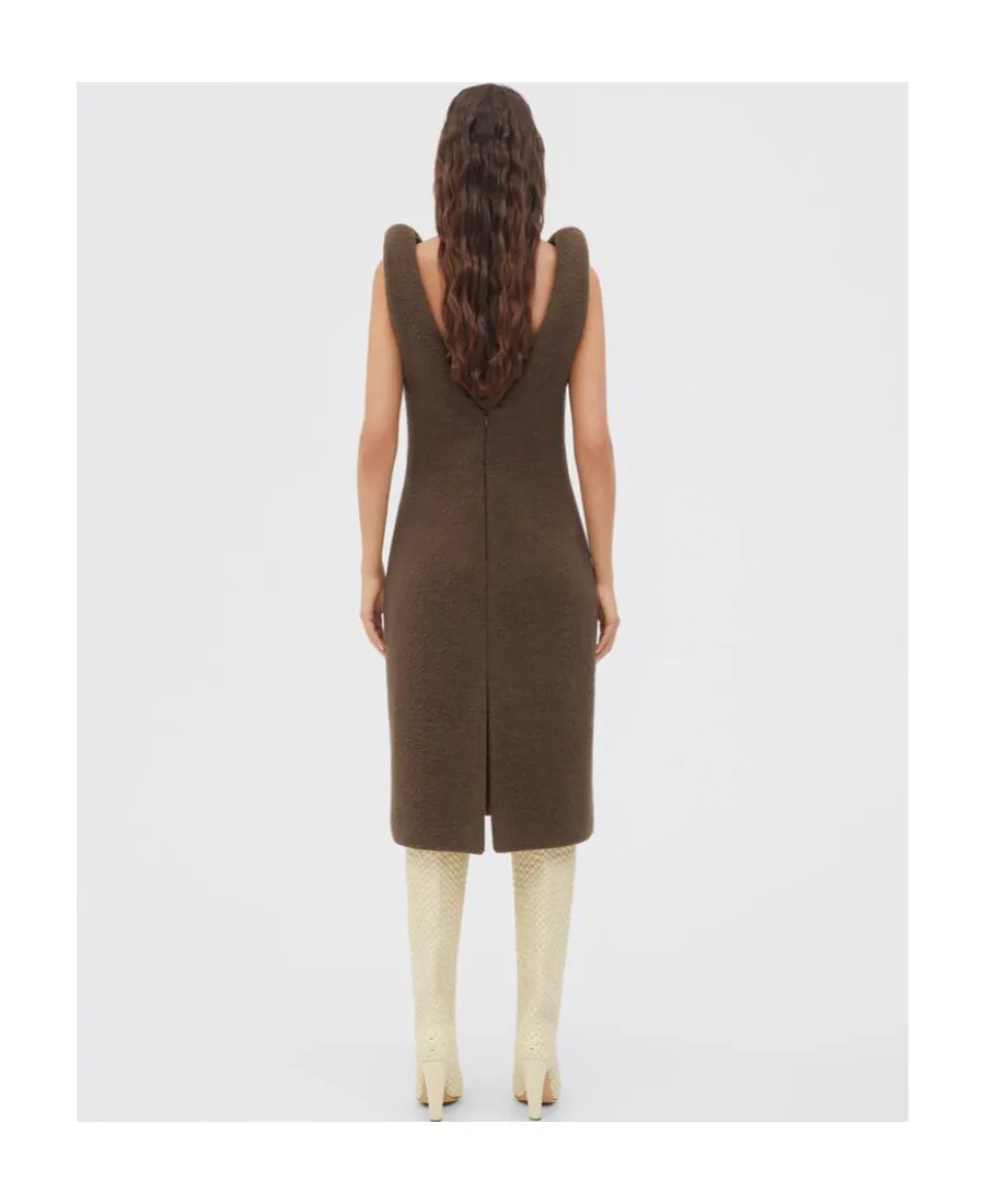 Logo V-Neck Dress