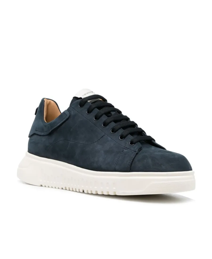 Emporio Armani Logo Plaque Low-Top Sneakers