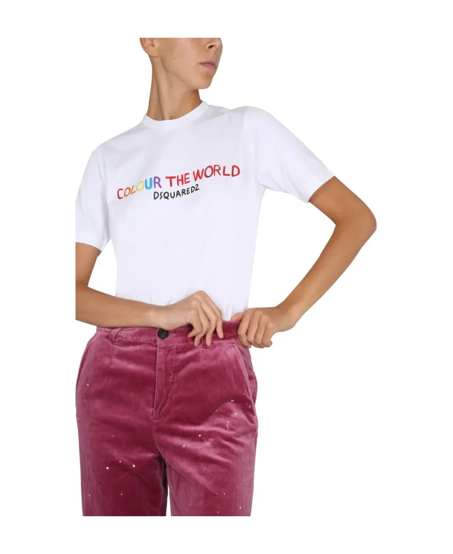 Dsquared2 Logo Printed Crewneck T-Shirt