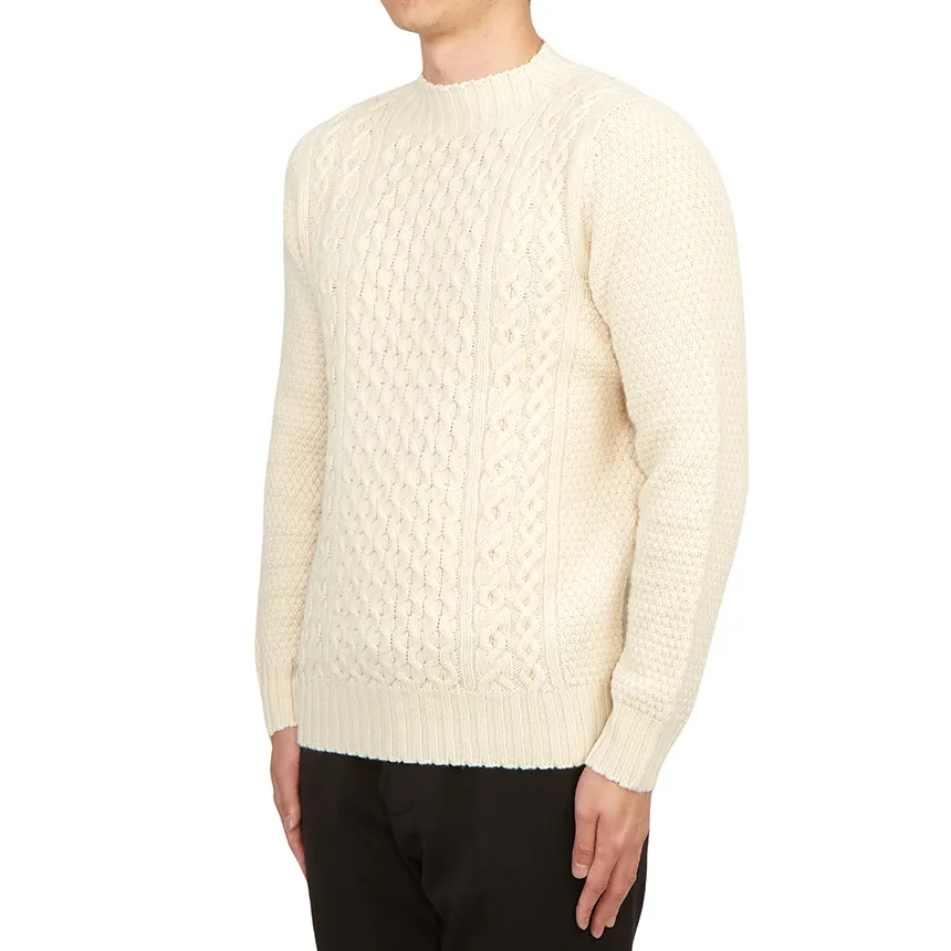 Cable-Knit Fitted Jumper
