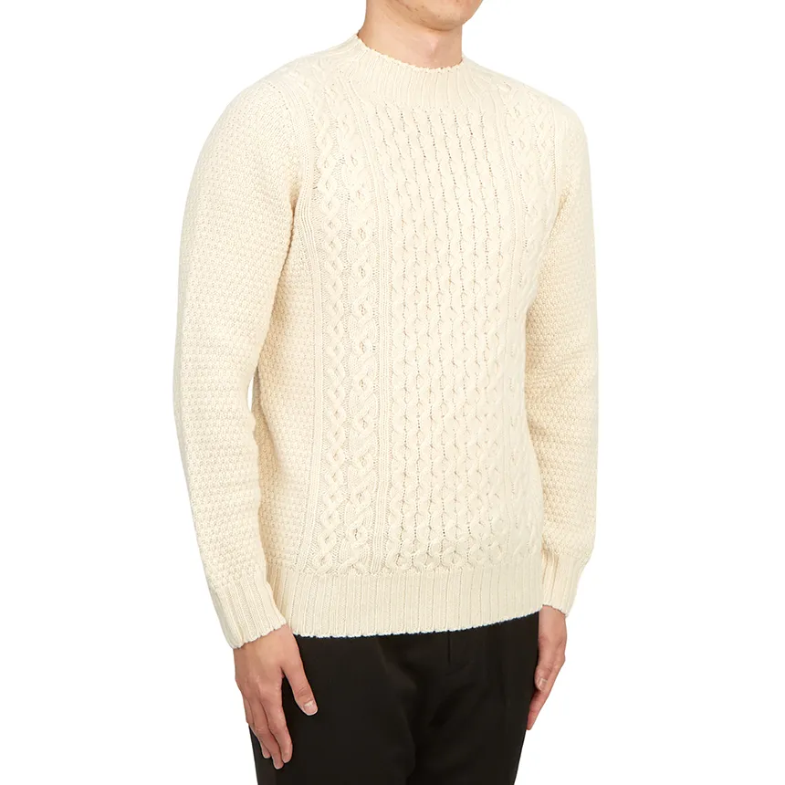 Cable-Knit Fitted Jumper