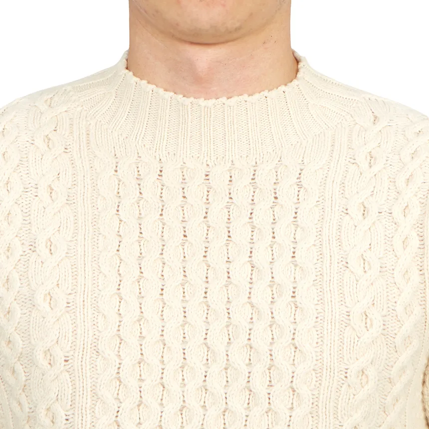 Cable-Knit Fitted Jumper