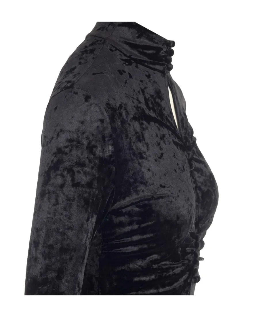 Isabel Marant Cut-Out Velvet Top
