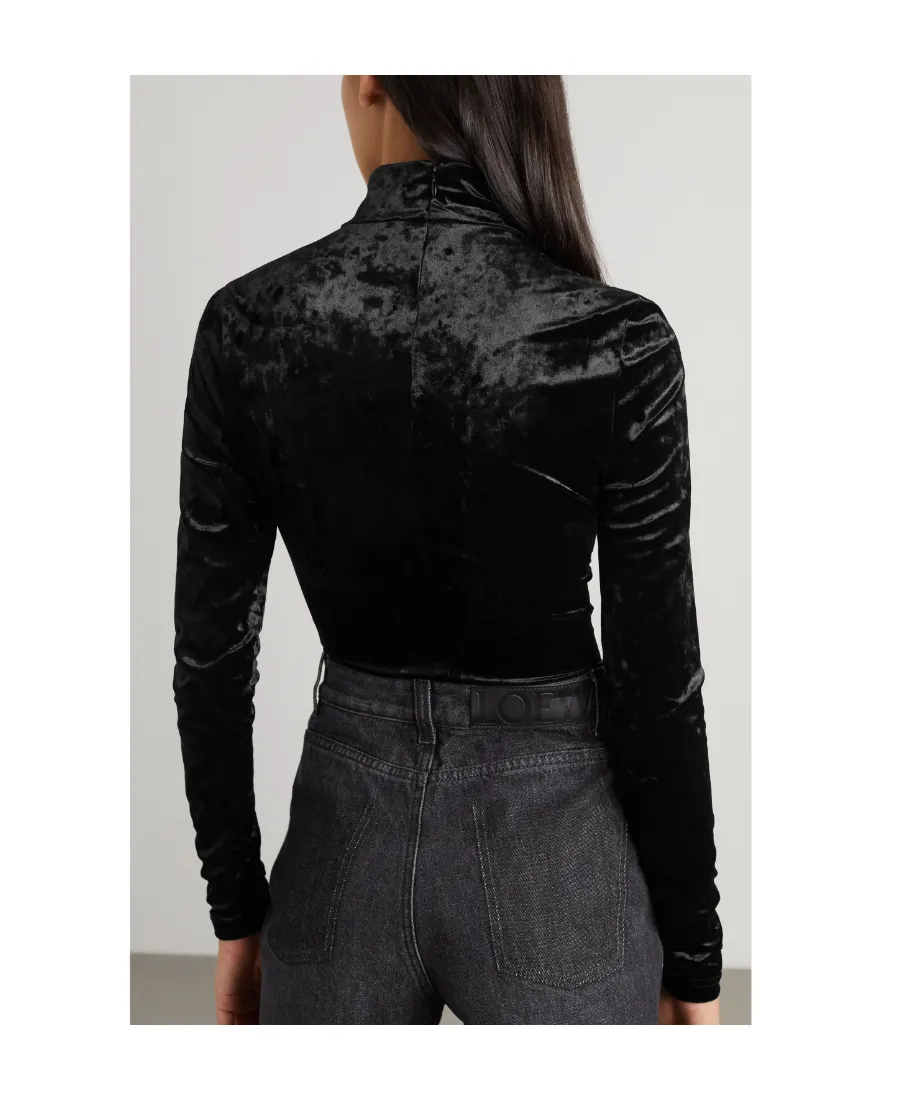 Isabel Marant Cut-Out Velvet Top