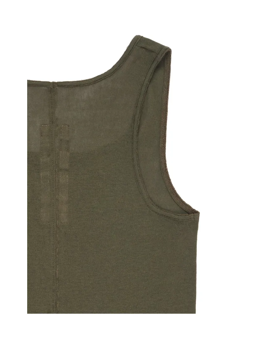 Plain Knitted Rib Vest