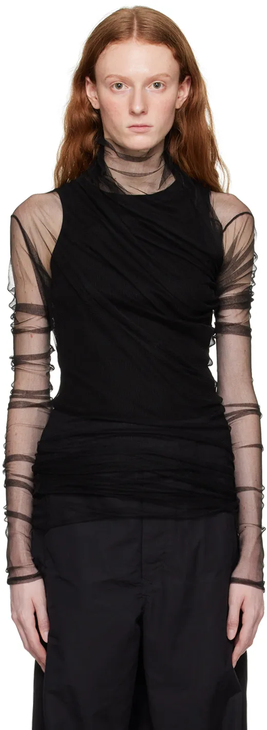 Tulle Long-Sleeved T-Shirt