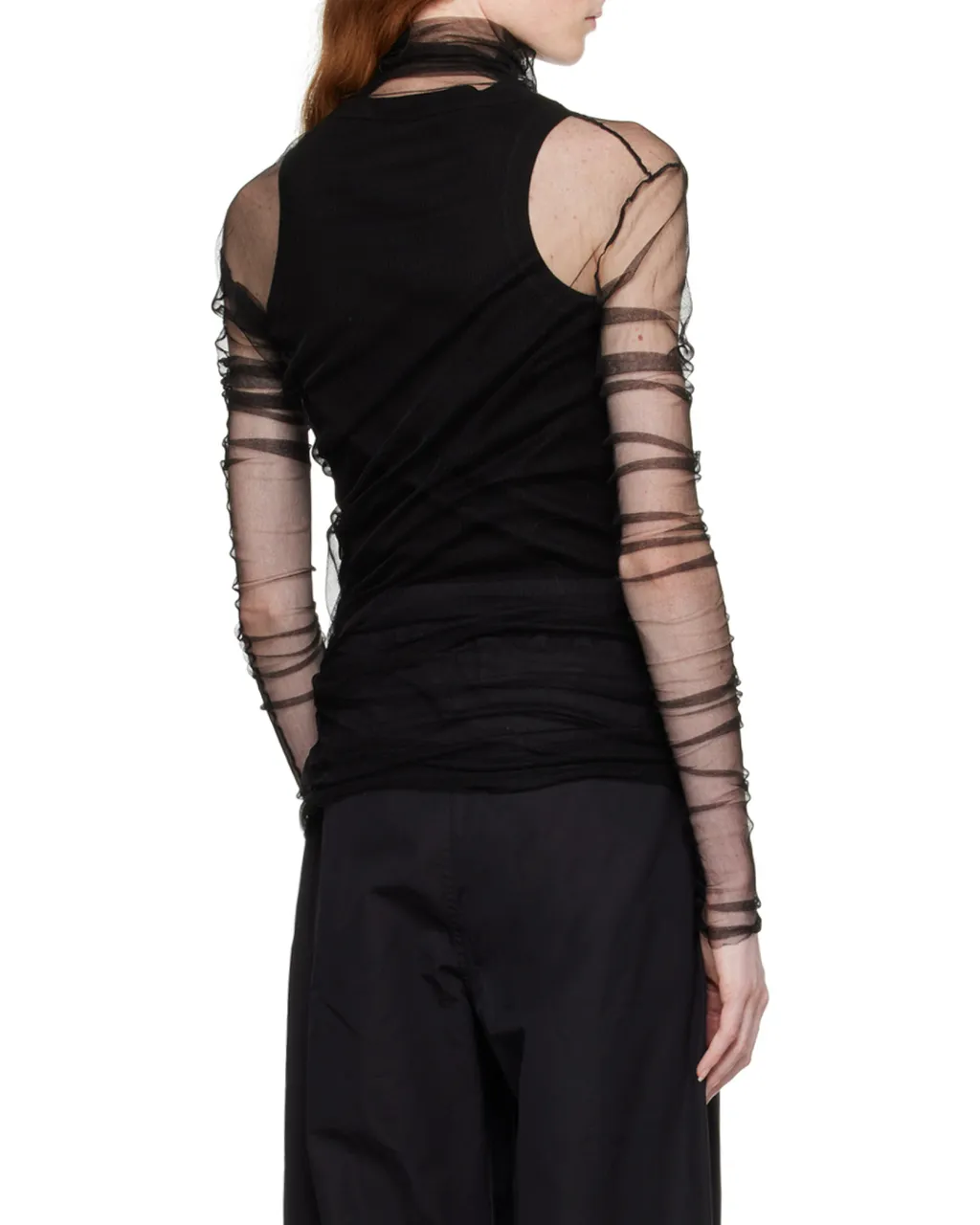 Tulle Long-Sleeved T-Shirt