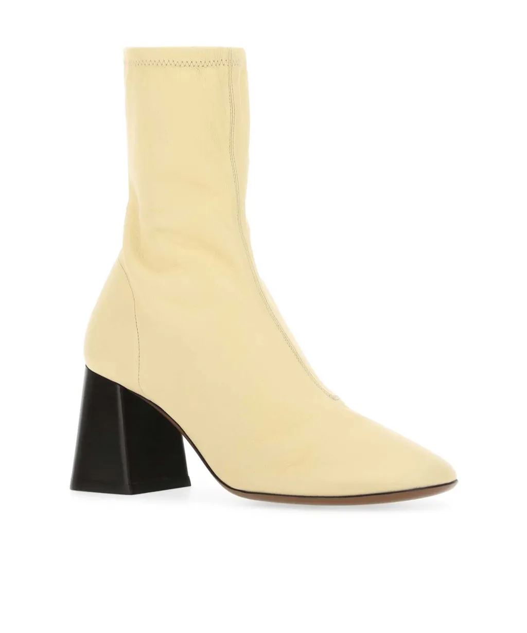 Neous High Block Heel Sock Style Boots