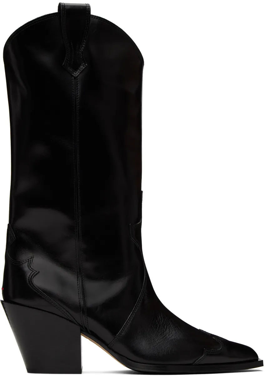 70Mm Pointed-Toe Leather Boots