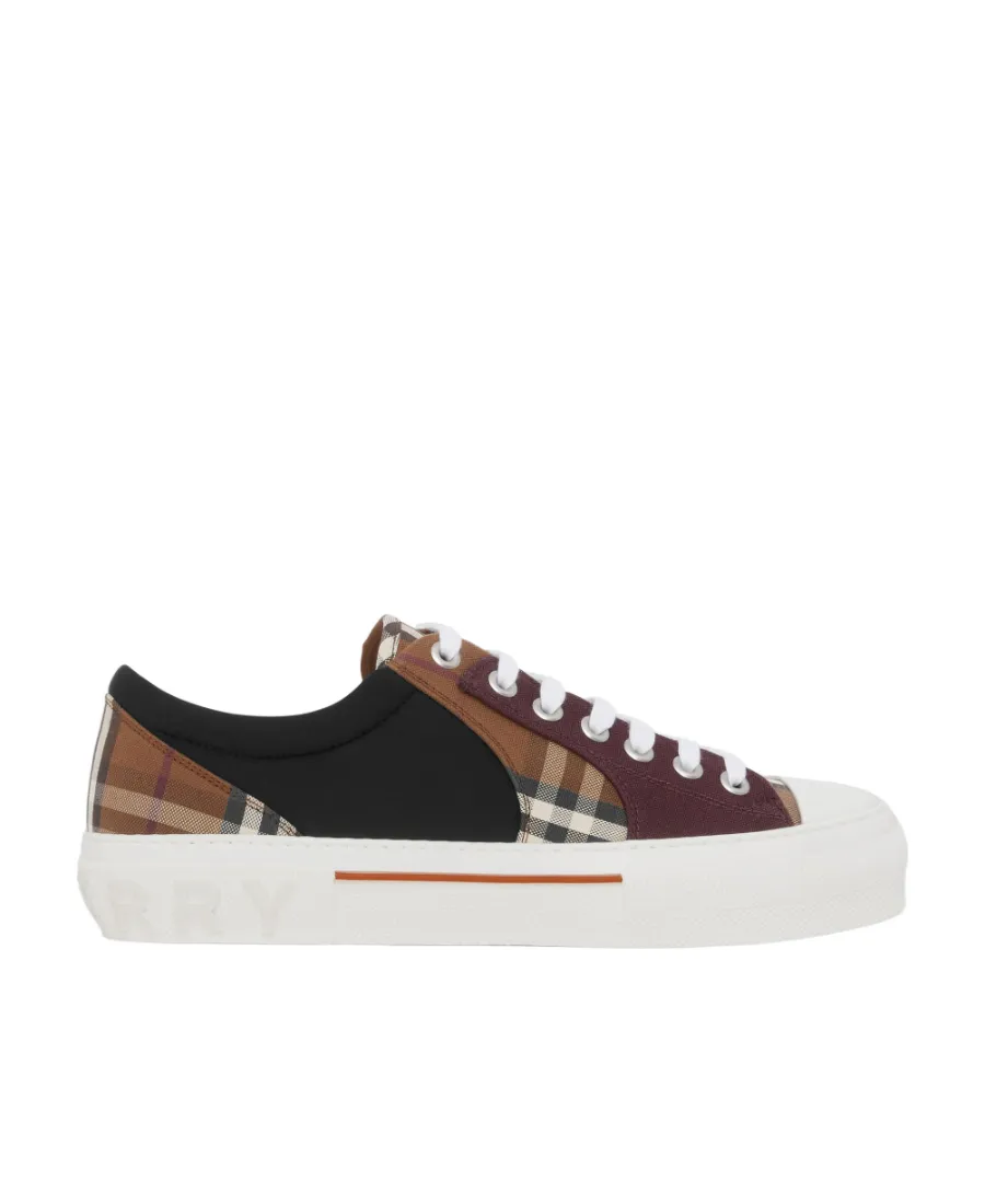 Vintage Check Patchwork Sneakers
