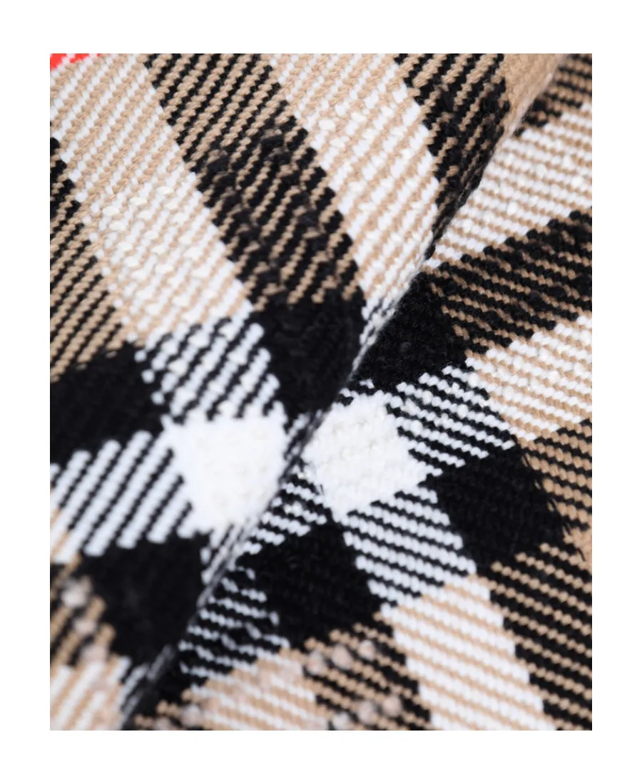 Burberry Checked Fringed Scarf