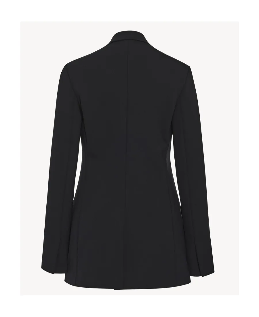 Patch-Pocket Long Blazer