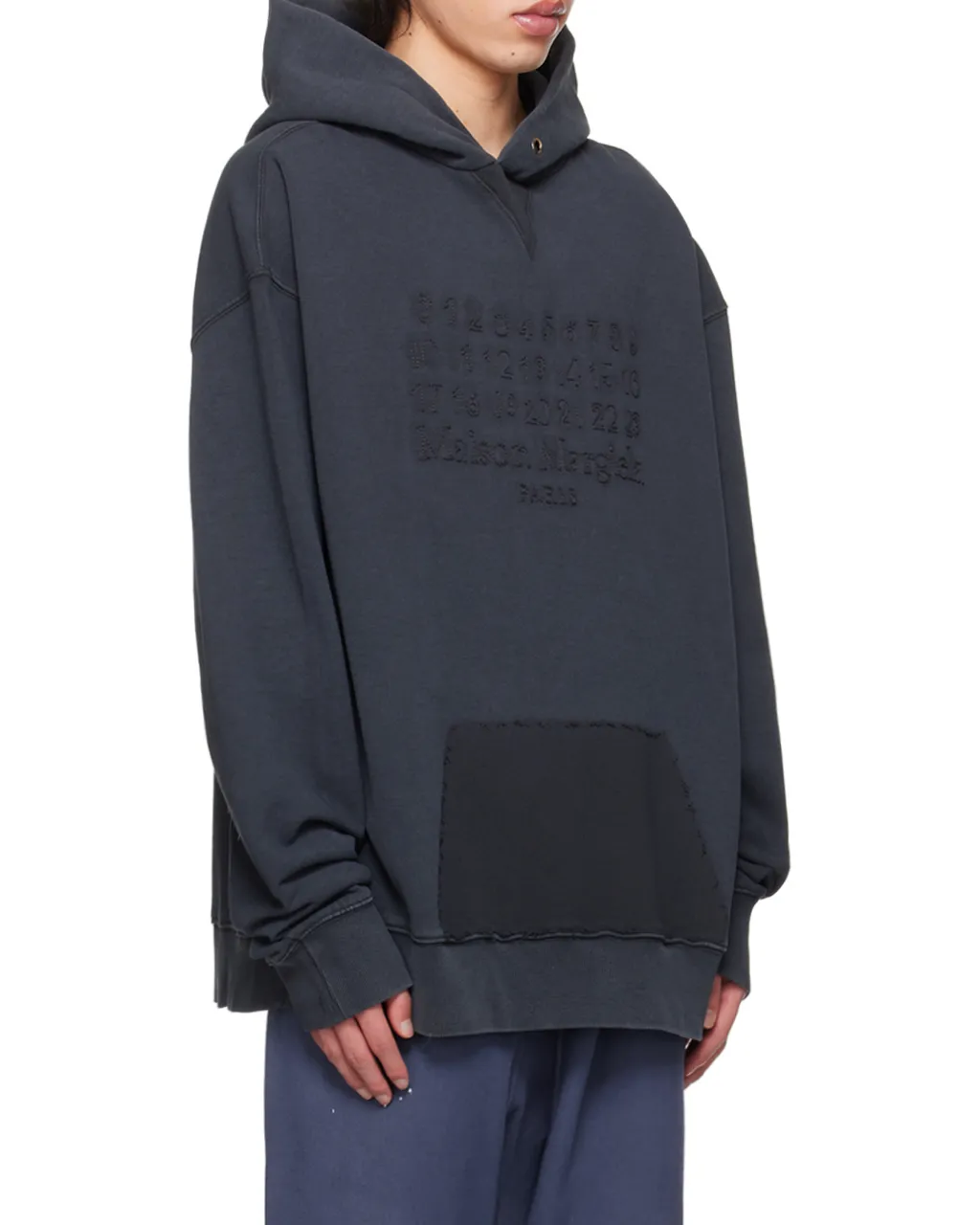 Maison Margiela Logo Embroidered Reverse Hoodie