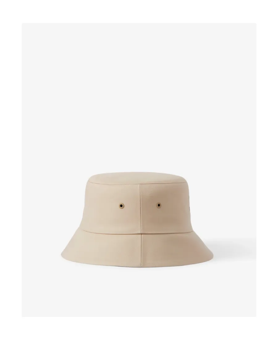 Burberry Logo Printed Wide Brim Bucket Hat
