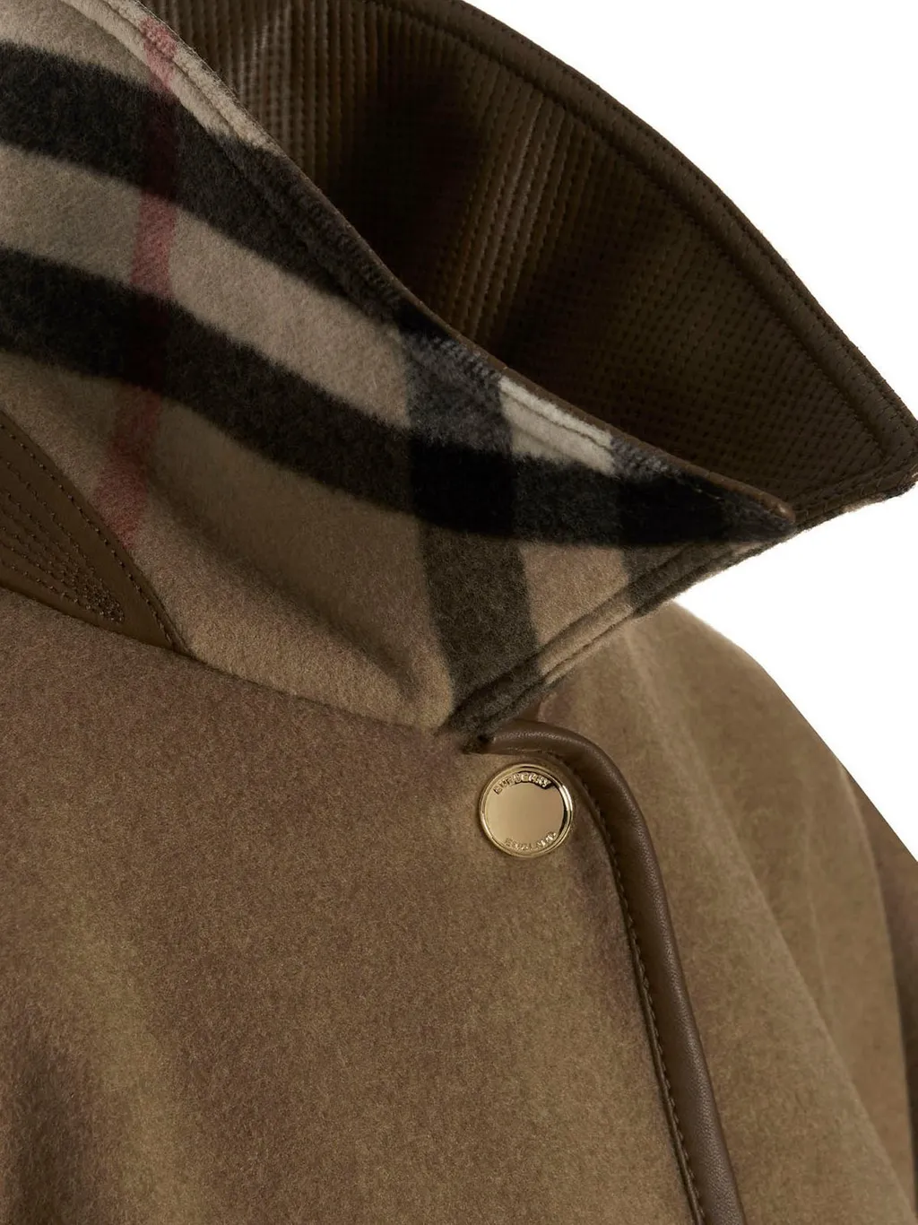Burberry Reversible Button-Up Cape Coat