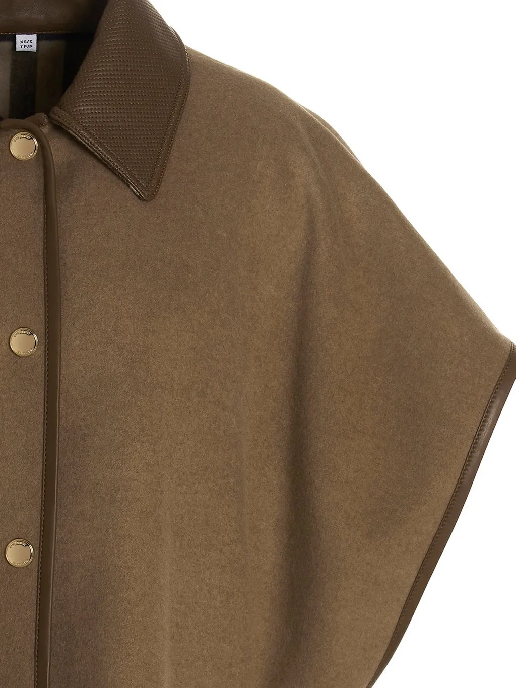 Burberry Reversible Button-Up Cape Coat