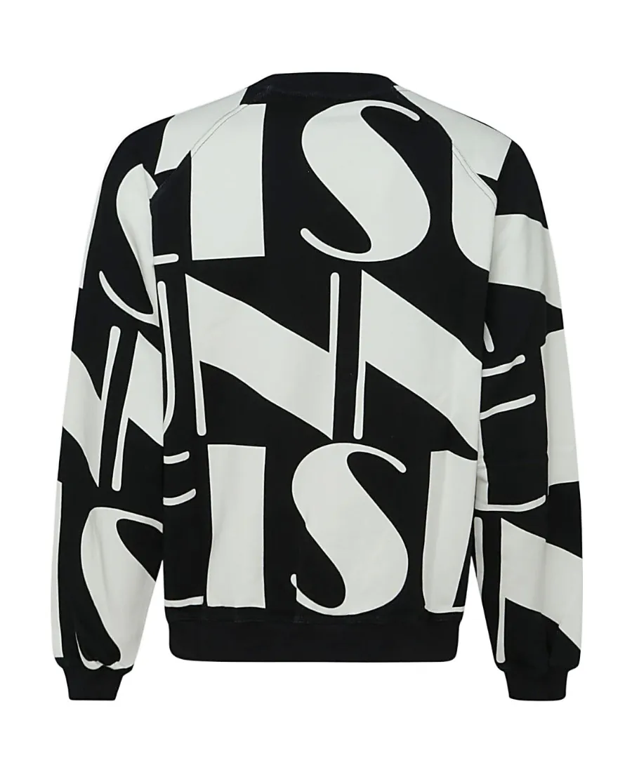 Printed Round-Neck Sweater