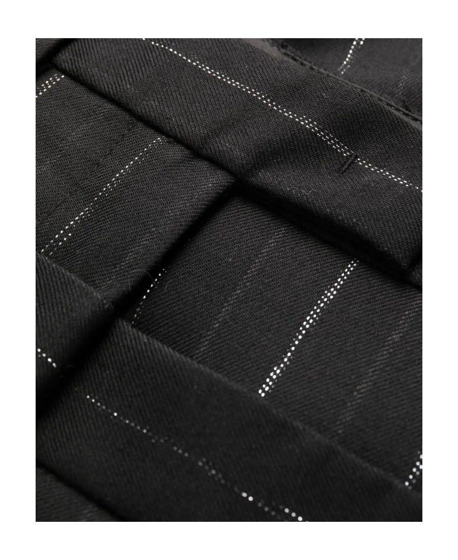 Layered-Waistband Wide-Leg Trousers