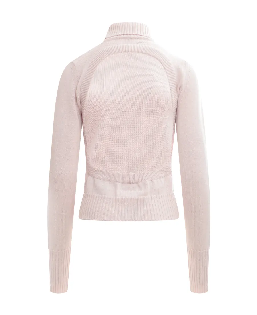 Mm6 Maison Margiela Back Cut-Out Detailed Sweater