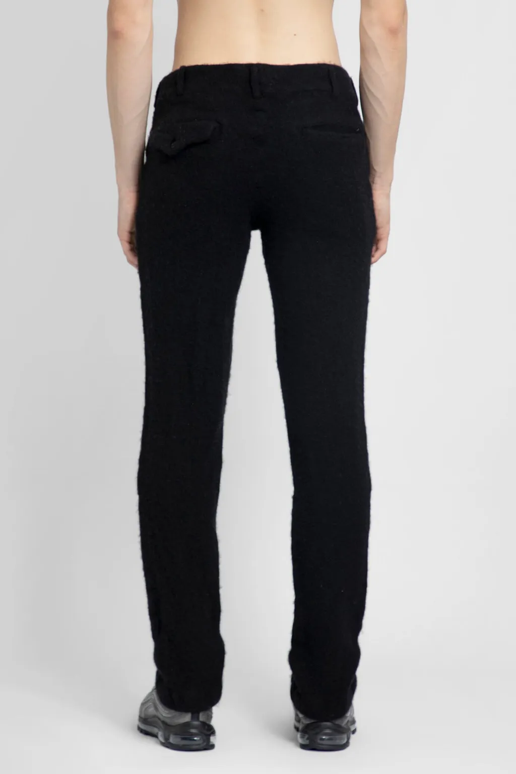 Straight-Leg Wool-Blend Trousers