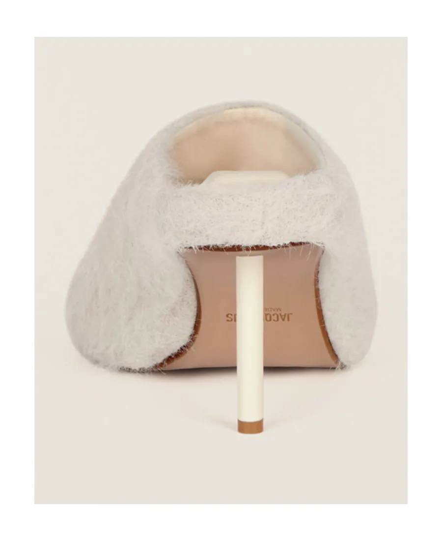 100Mm Knitted Square-Toe Mules