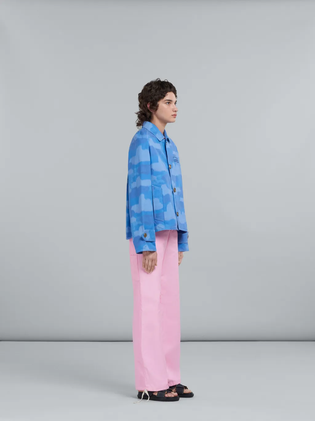 Marni Logo-Embroidered High-Waist Trousers