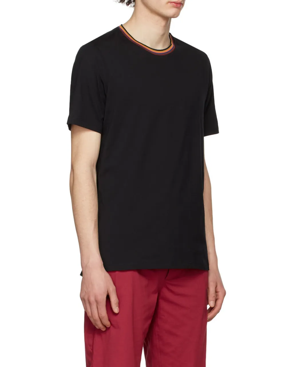 Paul Smith Artist Stripe Collar T-Shirt