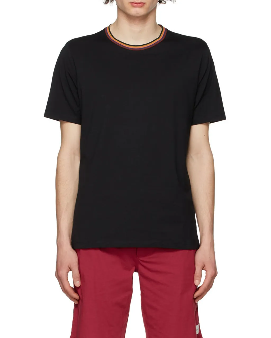 Paul Smith Artist Stripe Collar T-Shirt