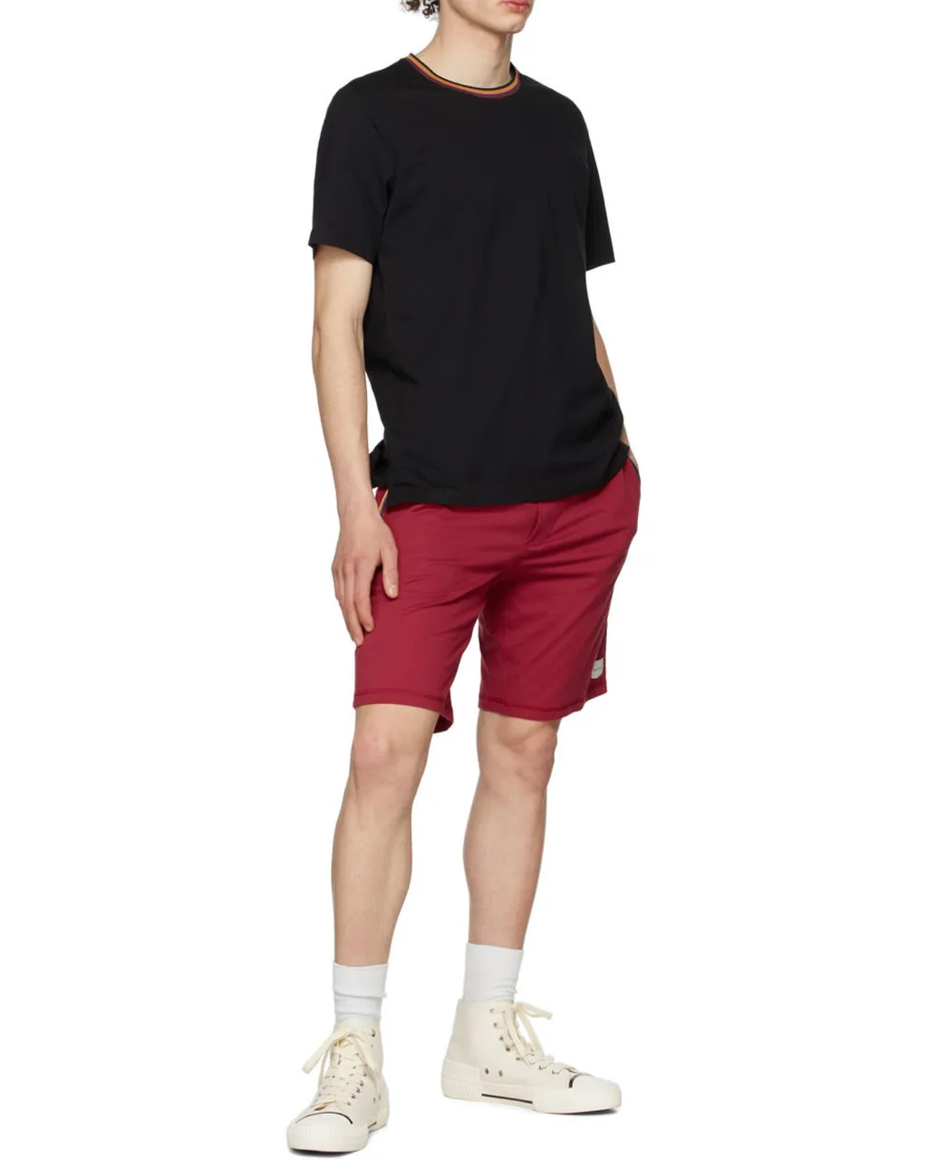 Paul Smith Artist Stripe Collar T-Shirt