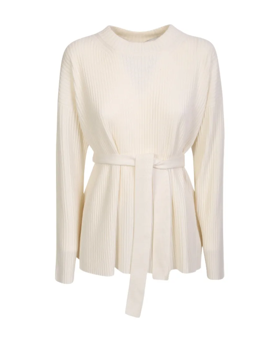 Fabiana Filippi Slit-Detailed Knitted Top