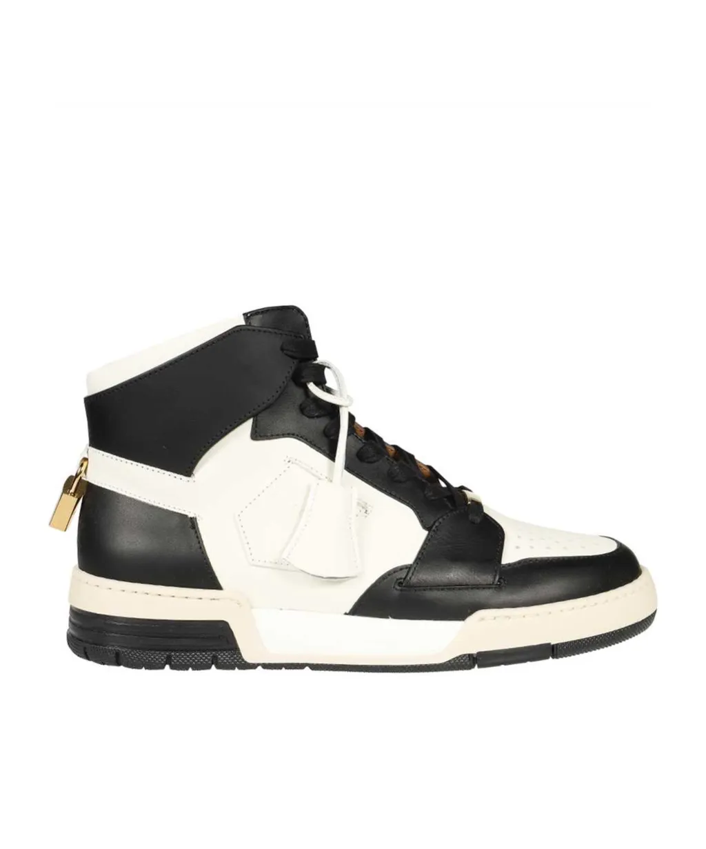 Panelled High-Top Sneakers
