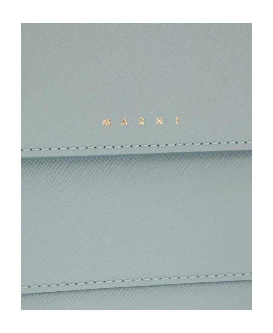 Logo-Print Leather Crossbody Bag