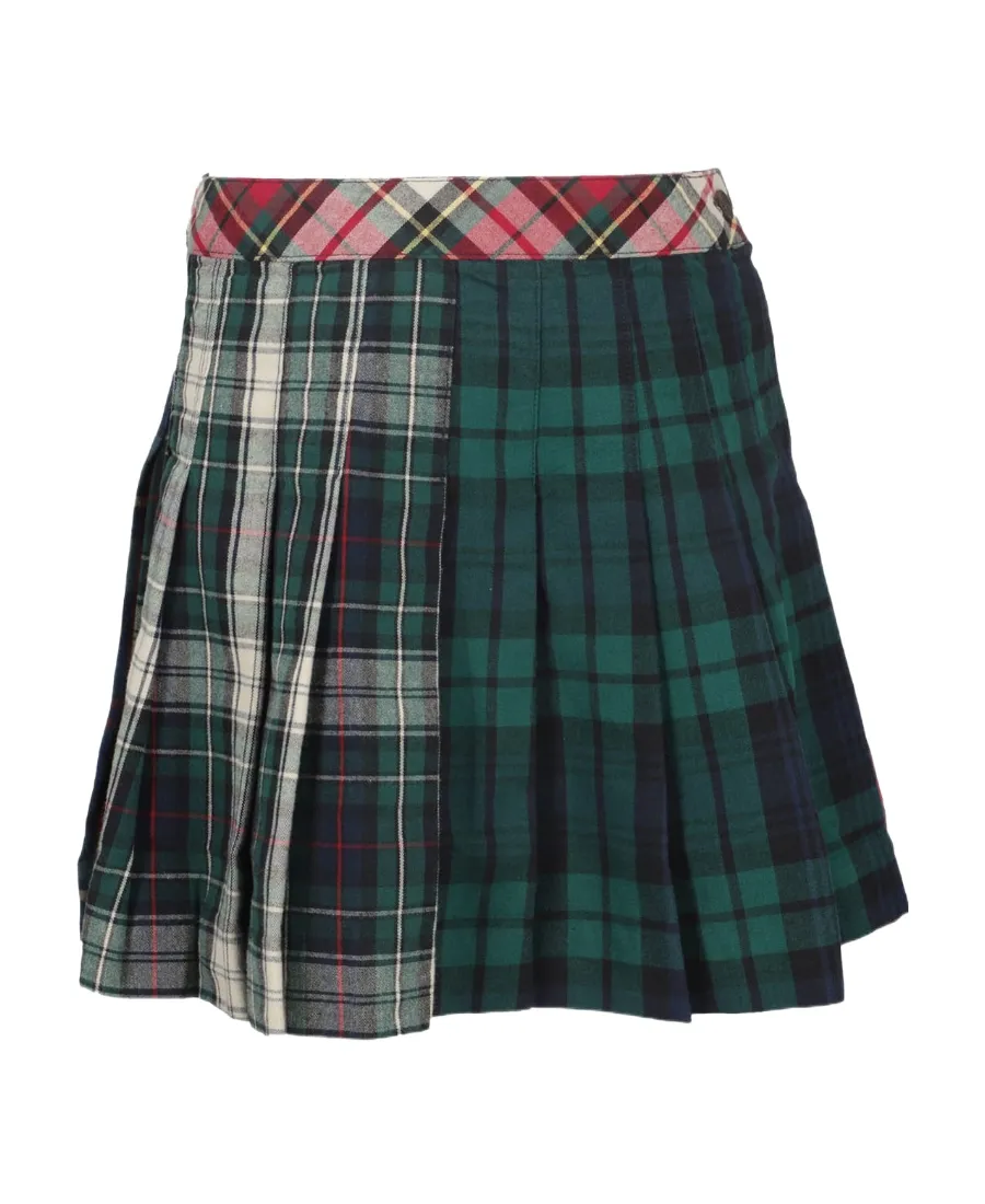 Ralph Lauren Kids Tartan Checked Pleated Skirt