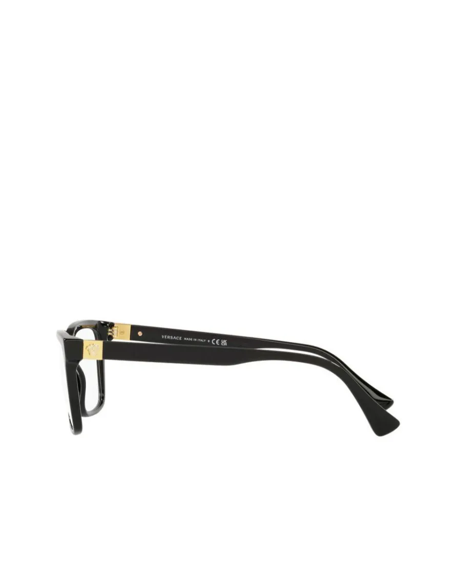 Medusa-Plaque Square-Frame Glasses