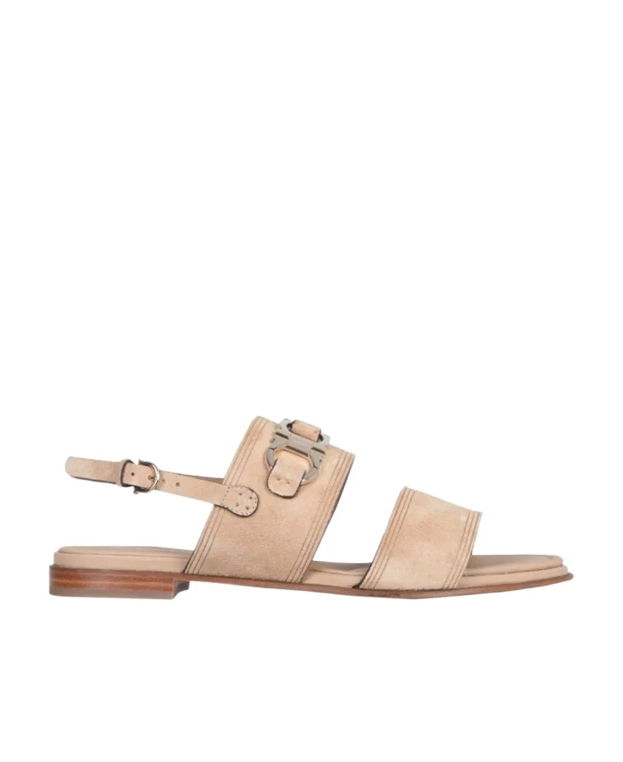 Open-Toed Flat Sandals