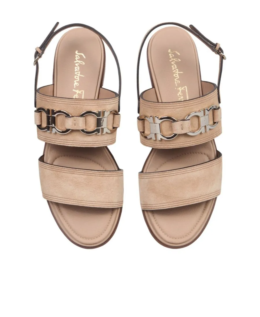 Open-Toed Flat Sandals