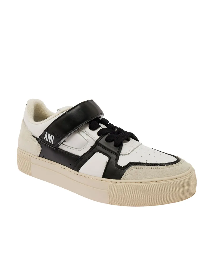 Ami Ami De Coeur Panelled Low-Top Sneakers