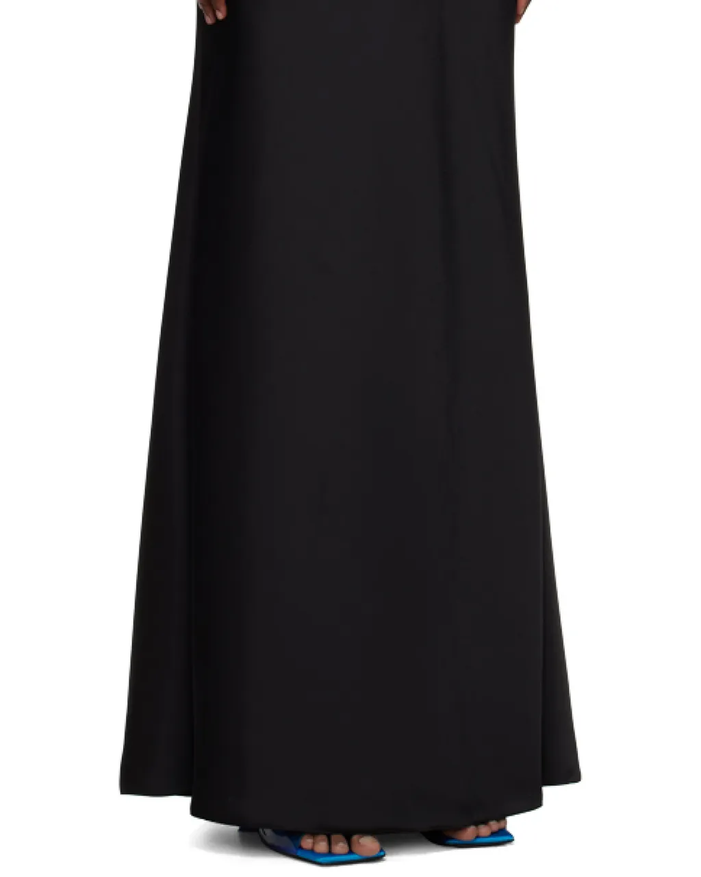 The Attico Melva Asymmetric Neckline Maxi Dress
