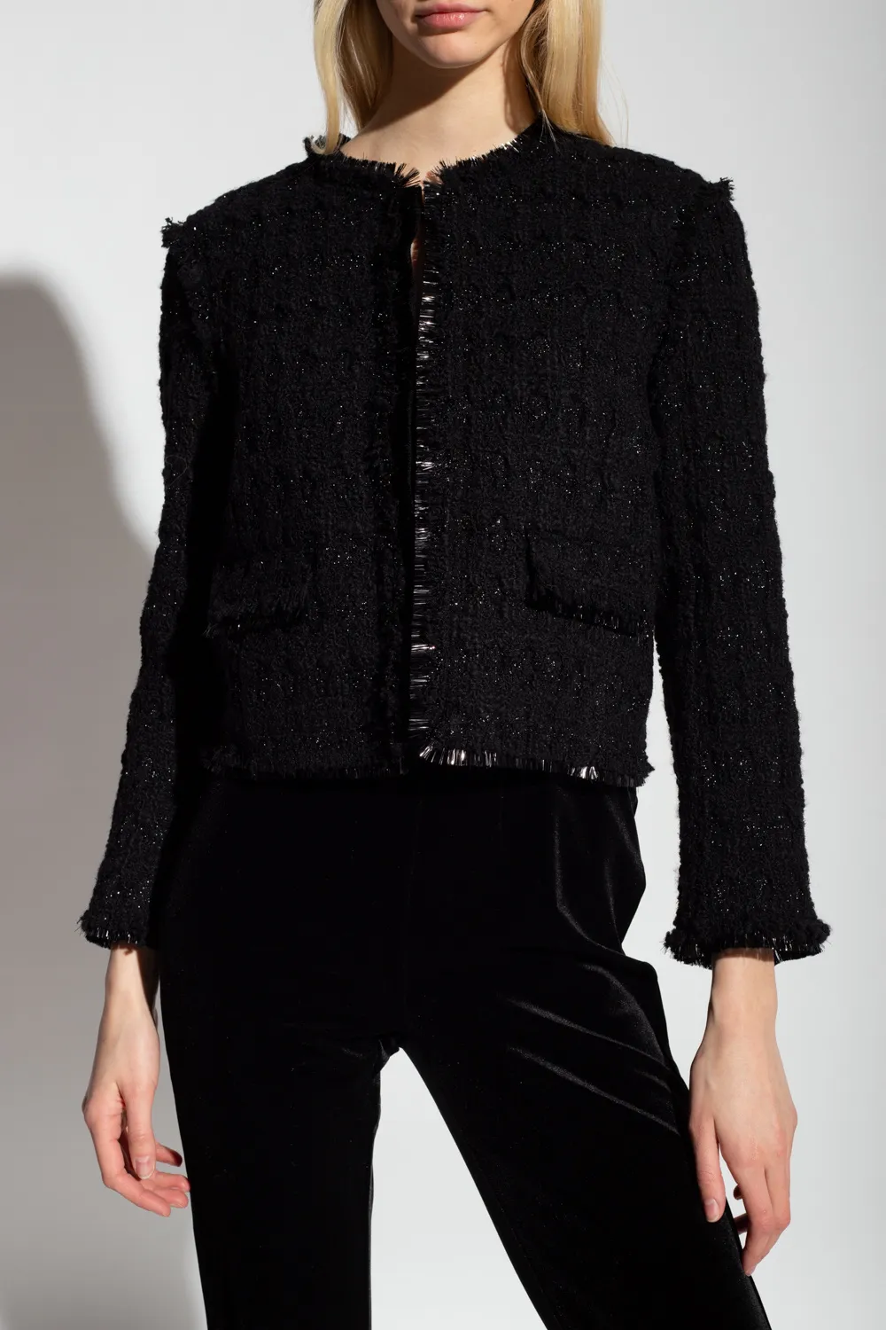 Tory Burch Tweed Roundneck Jacket