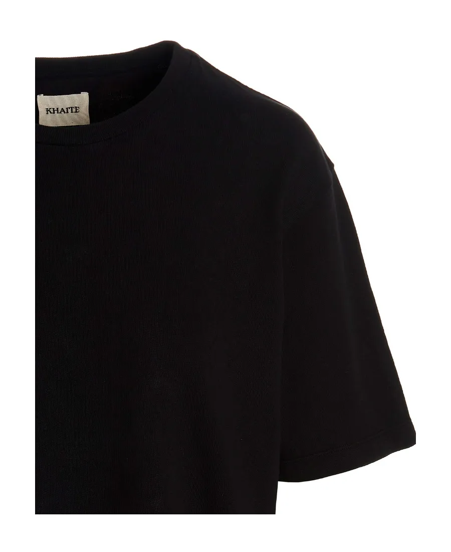 Khaite Mae Logo Patch Crewneck T-Shirt