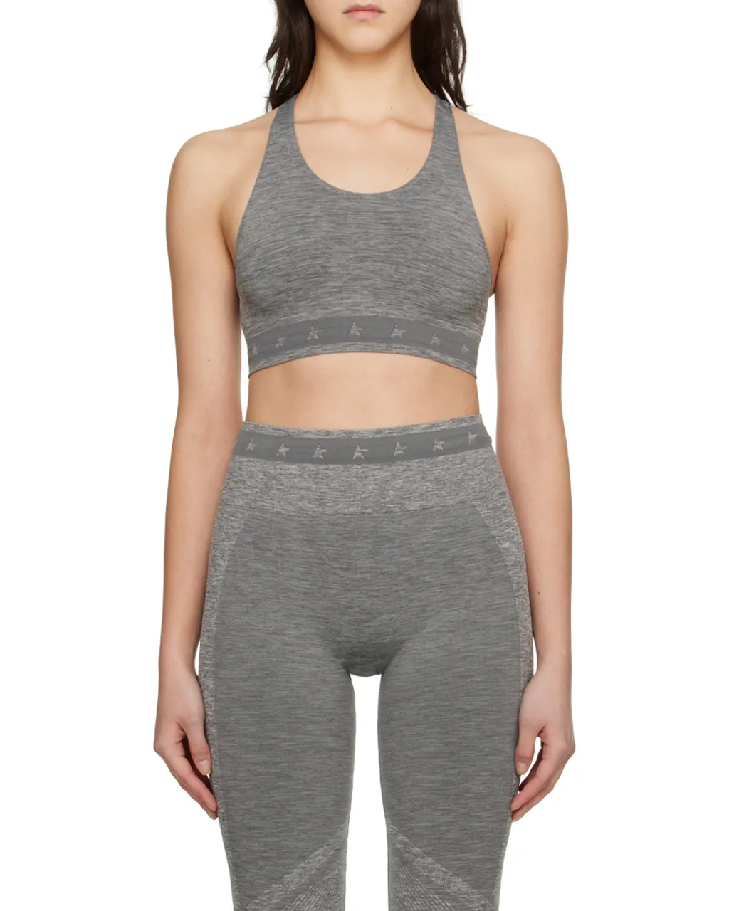 Golden Goose Deluxe Brand Logo-Underband Cropped Top
