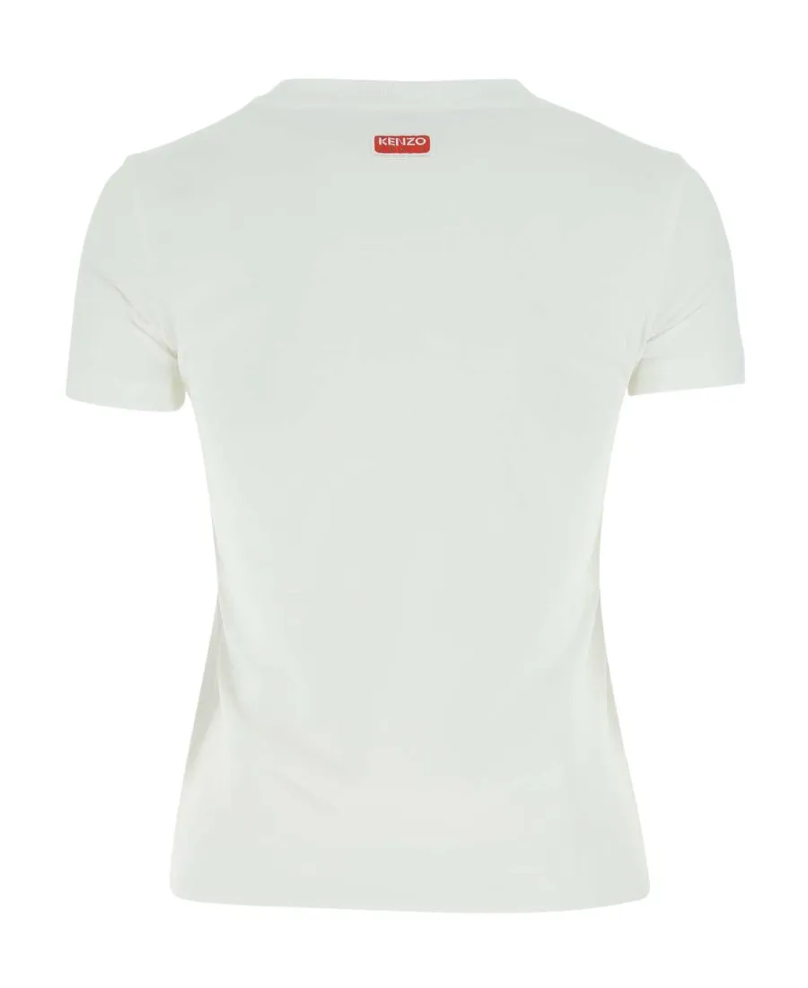 Kenzo Tiger Motif Embroidered Crewneck T-Shirt
