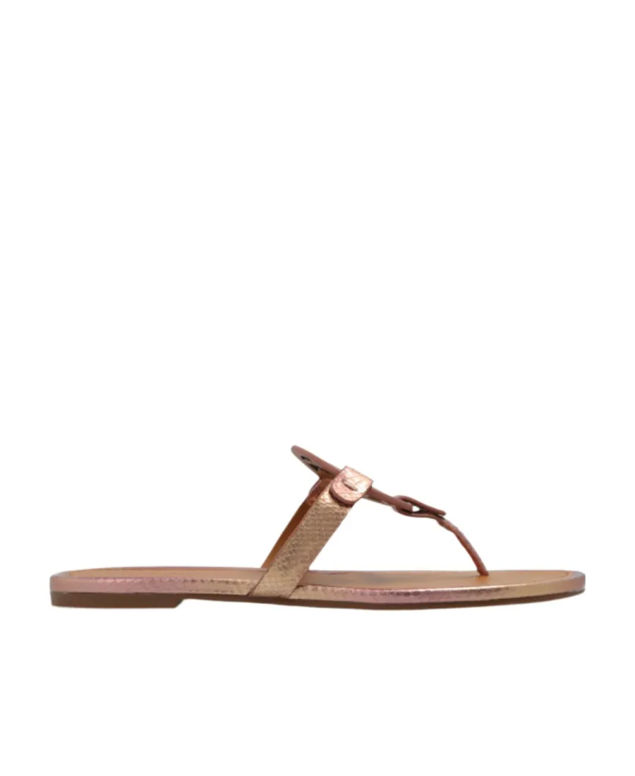 Miller Snake-Embossed Sandals