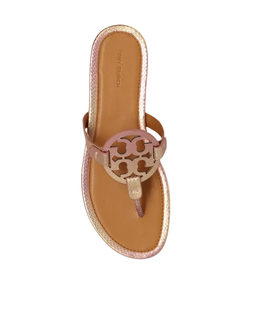 Miller Snake-Embossed Sandals