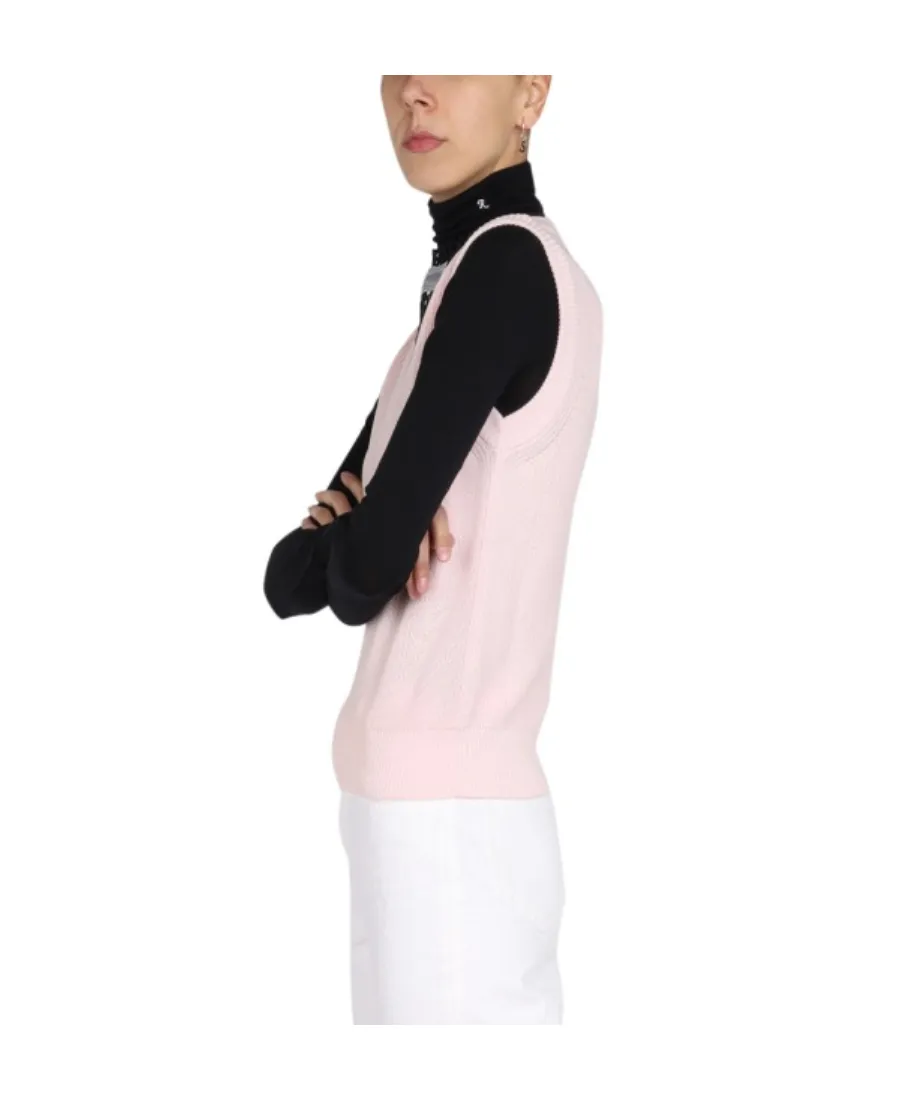 Raf Simons Textured Knit Vest Sweater