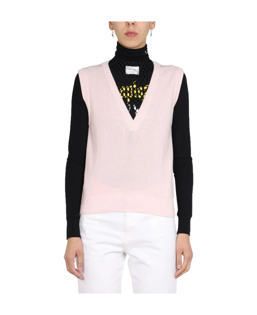 Raf Simons Textured Knit Vest Sweater