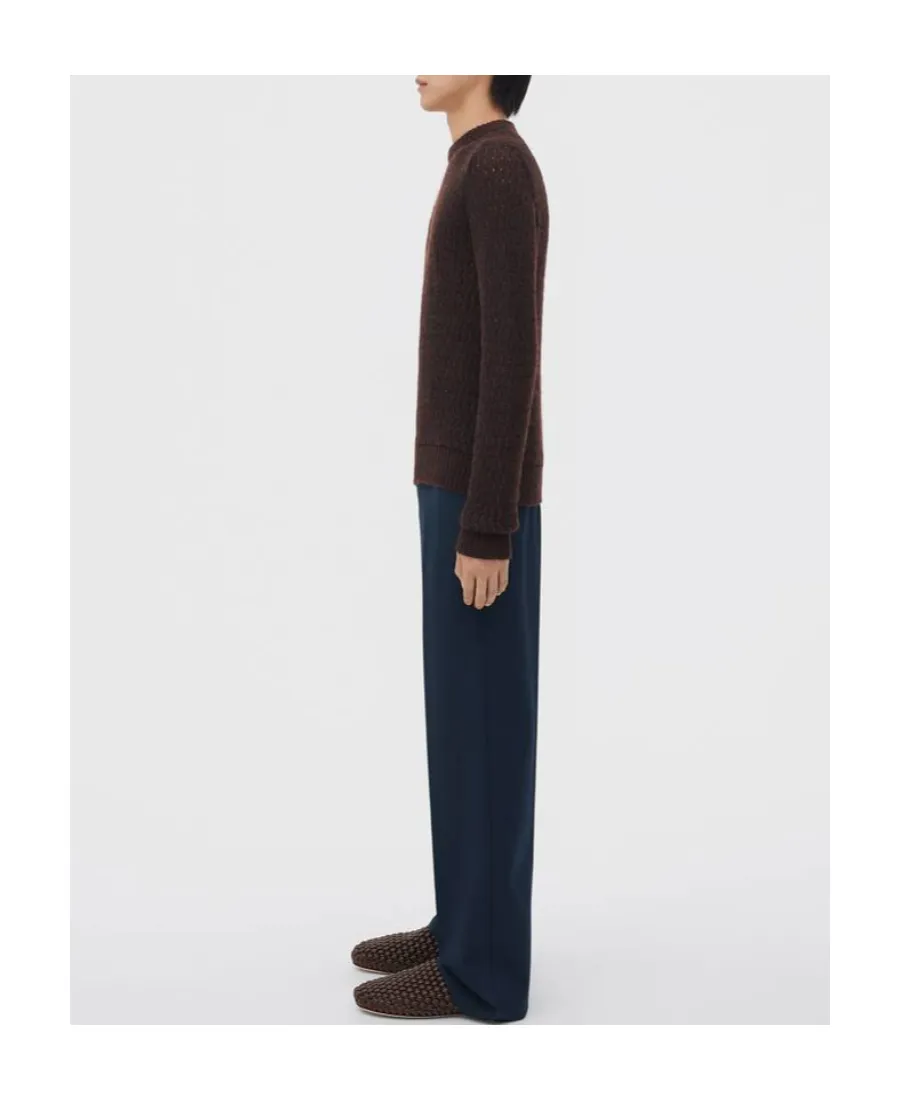 Wool Mohair Lace Effect Pullover