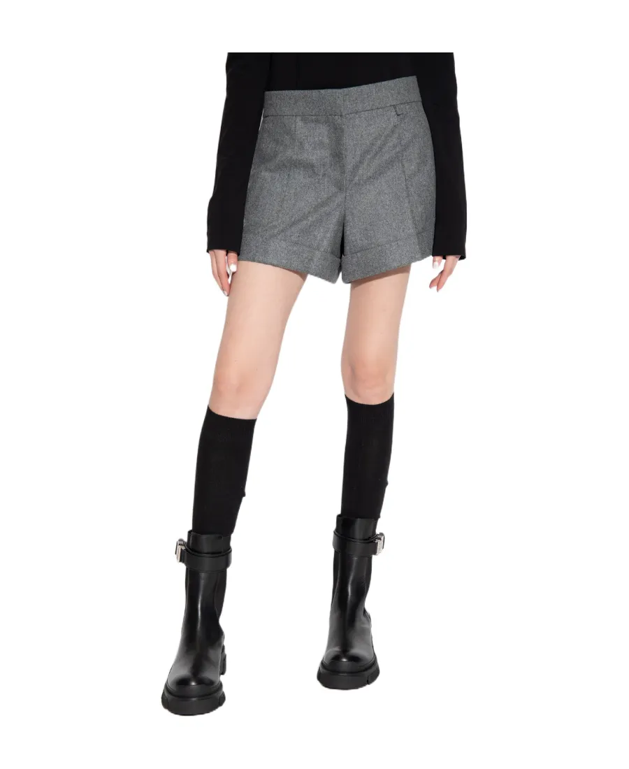 Logo Pleated Shorts