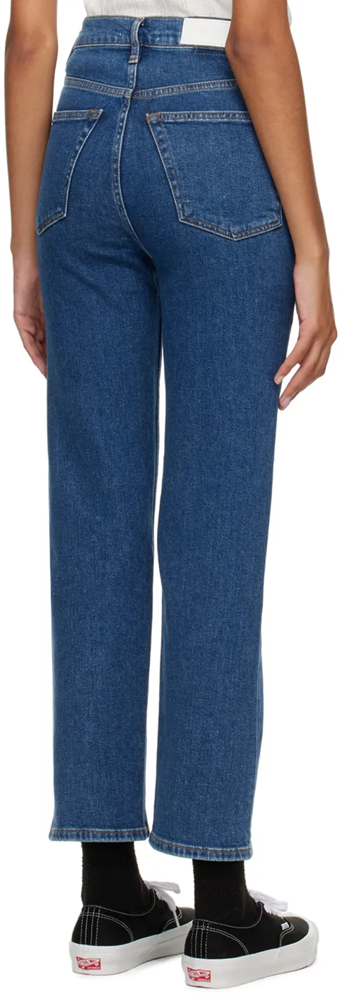 Re/Done 70S Ultra Rise High Waist Cropped Jeans