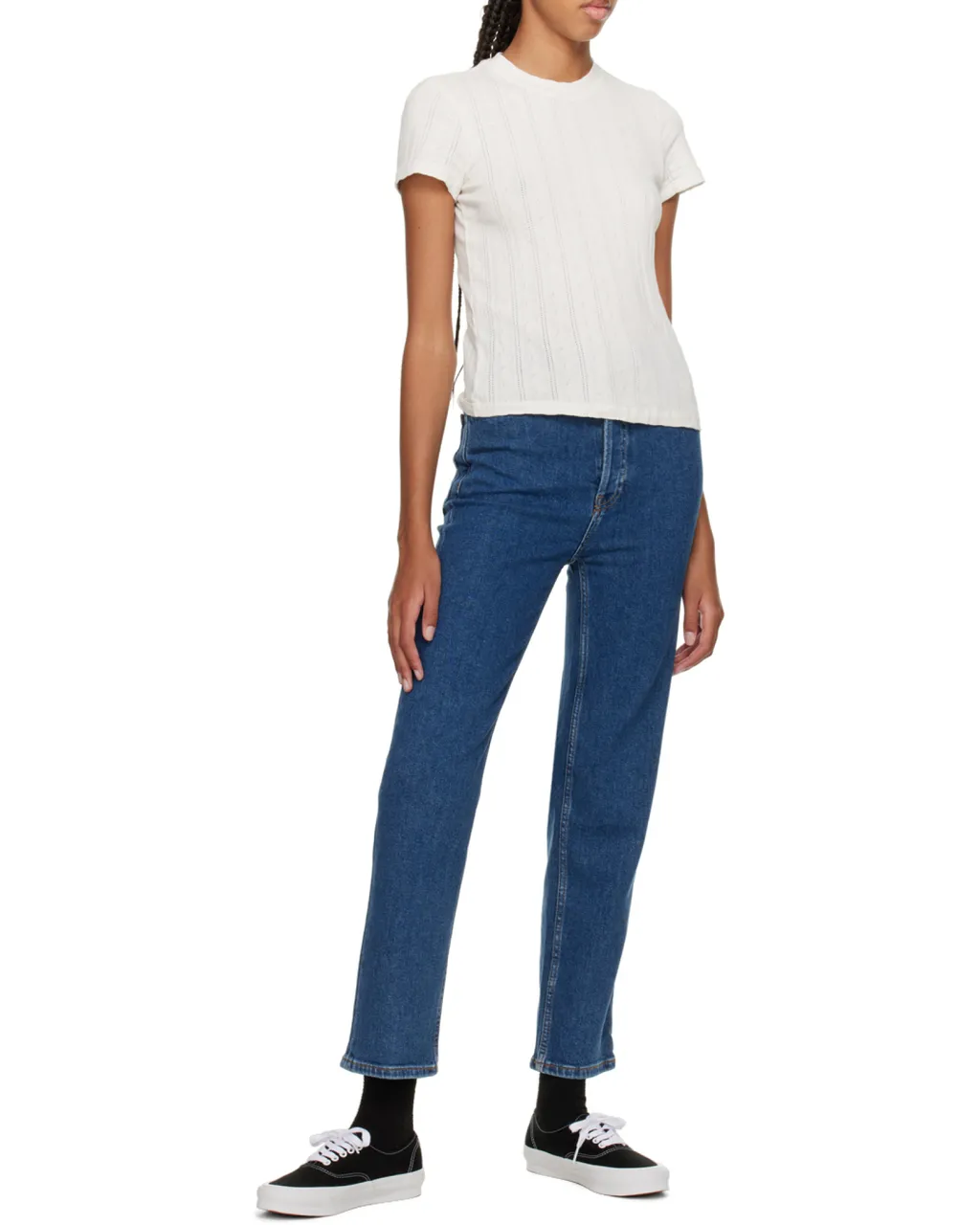 Re/Done 70S Ultra Rise High Waist Cropped Jeans